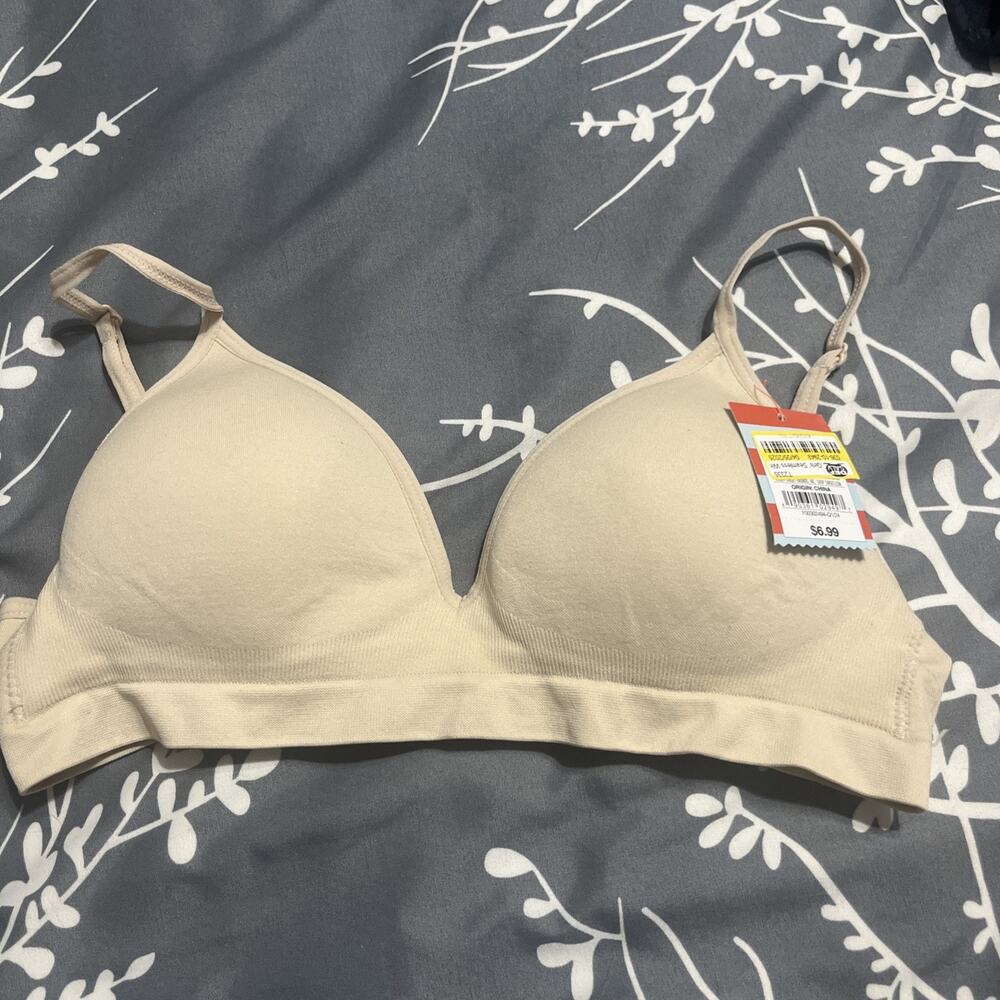 Girls' Seamless Wirefree Hybrid Bra Cat & Jack Sandstone Size 34A